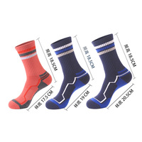 Chaussettes de sport rembourrées avec logo personnalisé, impression en laine mérinos, chaussettes hautes pour la randonnée, le ski, la course à pied pour hommes et femmes