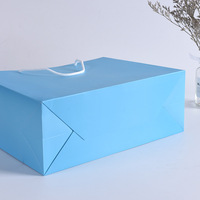 Sac de shopping de luxe blanc en papier recyclé avec poignée Flexiloop pour bijoux, vêtements, chaussures et fourrures