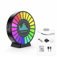 L027 Clip pour bouche d'aération de parfum de voiture Aromathérapie Lumière d'ambiance Rafraîchisseur de parfum personnalisé Diffuseur de parfum de voiture Sortie d'air Aroma Rhythm LED Light