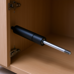 Resorte de gas con vástago de 6 mm y cuerpo de 15 mm con rosca para aplicaciones en muebles y gabinetes - Product Image 3