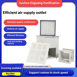 エアボックスバルブディフューザーフィルター<span class=keywords><strong>4</strong></span>ピース工業用新鮮空気浄化アウトレットセット新しい状態効率的な空気供給システム - Product Image 4