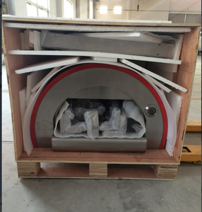 Grand <span class=keywords><strong>Four</strong></span> <span class=keywords><strong>à</strong></span> <span class=keywords><strong>Pizza</strong></span> d'Extérieur au Feu de <span class=keywords><strong>Bois</strong></span> en Acier Inoxydable et Métal <span class=keywords><strong>avec</strong></span> Thermomètre KU-006E pour Jardin, Cour, Fête, Cuisson <span class=keywords><strong>Pizza</strong></span>, Viande et Barbecue - Product Image 3