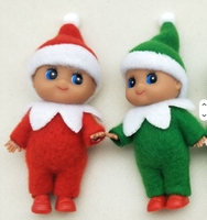 2025 heiß verkaufte Weihnachten Baby dunkle Haut Elf Puppen Baby Elfen Puppen Spielzeug Weihnachts dekoration für Kinder Geschenke