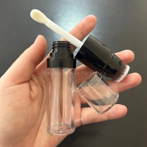 ISMAN Luxe Tube Correcteur Transparent Double Embout 15ml avec Grande Brosse, Flacon Brillant à Lèvres, Boîtier de Fard à Joues Rond, Marque <span class=keywords><strong>Privée</strong></span> Professionnel - Product Image 5
