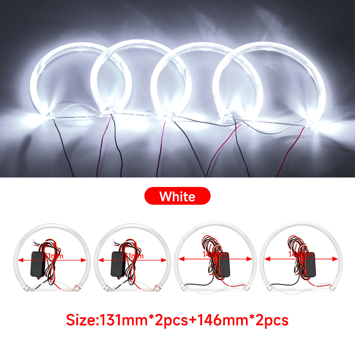 2x131 และ 2x146 สีขาว