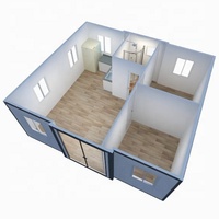 Guowei Maison en conteneur extensible 3 chambres 20Ft 40Ft Grande maison Maisons préfabriquées