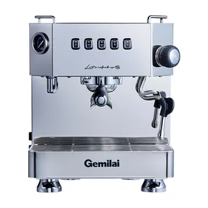 Gemilai CRM3018 toptan kahve dükkanı ekipmanları 4 fincan iş için süt köpürtücü ticari kahve brewer kahve makinesi ile