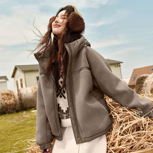 Nuovo Design Cappotto <span class=keywords><strong>Invernale</strong></span> Imbottito da <span class=keywords><strong>Donna</strong></span> Multicolore con Cappuccio e Zip Casual Spesso in Pile con Cuciture Colorate Giacca <span class=keywords><strong>Donna</strong></span> Uomo - Product Image 1