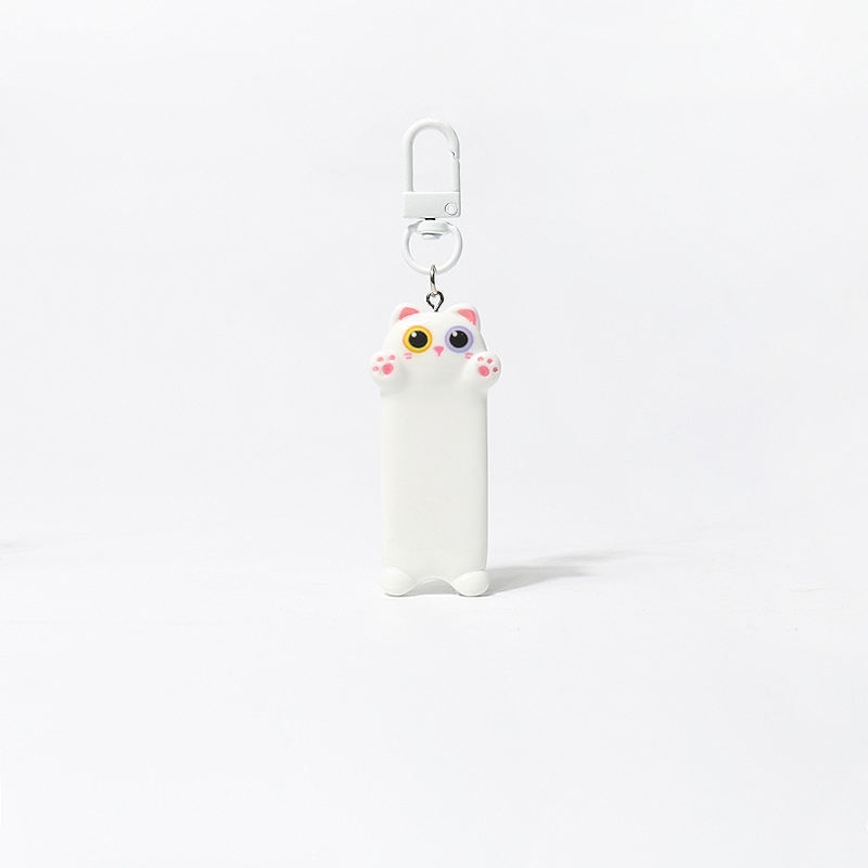 Longue clé blanche pure de chat d'élève différent = chaîne