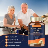 PEM 120 Capsules 6 en 1, capsules d'acide alpha-lipoïque, pour maintenir l'immunité, soutenir les antioxydants, la santé cardiaque et l'énergie quotidienne