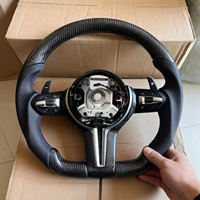 Volant de direction de voiture personnalisé pour BMW M3 M5 E90 E70 E72 E84 E82 E87 E71 F10 F20 F30 F22 en fibre de carbone
