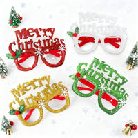 Montures de lunettes de Noël en plastique coloré, motifs Bonhomme de neige, Arbre, Nœud, vente en gros pour enfants et adultes, accessoire photo de fête, cadeau de Noël