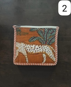 Bohemian Style Textile Cosmetic Storage Bag With Colorful Geometric Pattern Secure Zipper Closure Lightweight Portable <b>Makeup</b> - Product Image 2