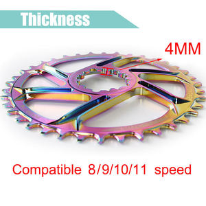Plateau de chaîne en aluminium Dazzle Color à montage direct, 32-40 dents, léger, compatible avec les VTT - Product Image 2