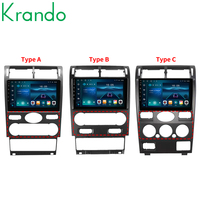 Krando 9 "Android Autoradio pour Ford Mondeo 3 2000 - 2007 Unité principale de voiture 4G sans fil Carplay Navigation Stéréo Écran tactile