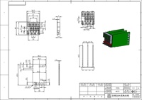 Boîtier de compteur numérique électrique Sanhe 4875 48x48x88mm en ABS noir avec bornes enfichables