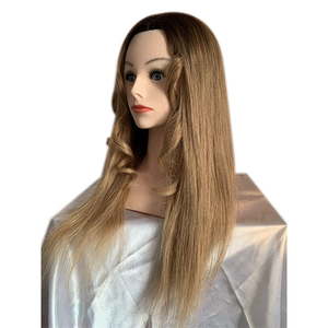 Cabeza de Maniquí de pelo mezclado negro para mujer, maniquíes de cosmetología, peluquería, color negro, venta al por mayor - Product Image 5