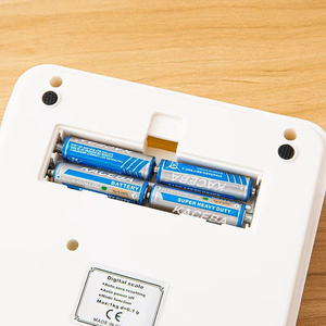 Balance de cuisine portable <span class=keywords><strong>polyvalente</strong></span>, balance numérique blanche avec fonctions de tare et de comptage, fonctionne sur piles, 3 kg/0,5 g - Product Image 4