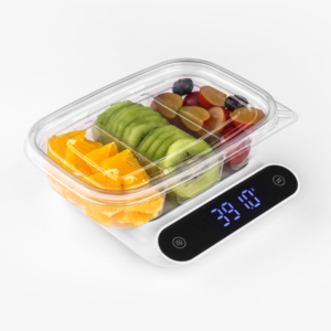 Boîte d'emballage pour fruits en plastique PET transparent ventilé, conteneur à clapet pour fraises, bleuets, cerises, <span class=keywords><strong>tomates</strong></span> fraîches avec couvercle à fermeture à pression - Product Image 3