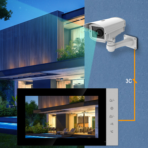 Kit <span class=keywords><strong>de</strong></span> vidéophone haut <span class=keywords><strong>de</strong></span> gamme 7 pouces 4 fils, <span class=keywords><strong>sonnette</strong></span> extérieure étanche IP65 pour villa - Product Image 6