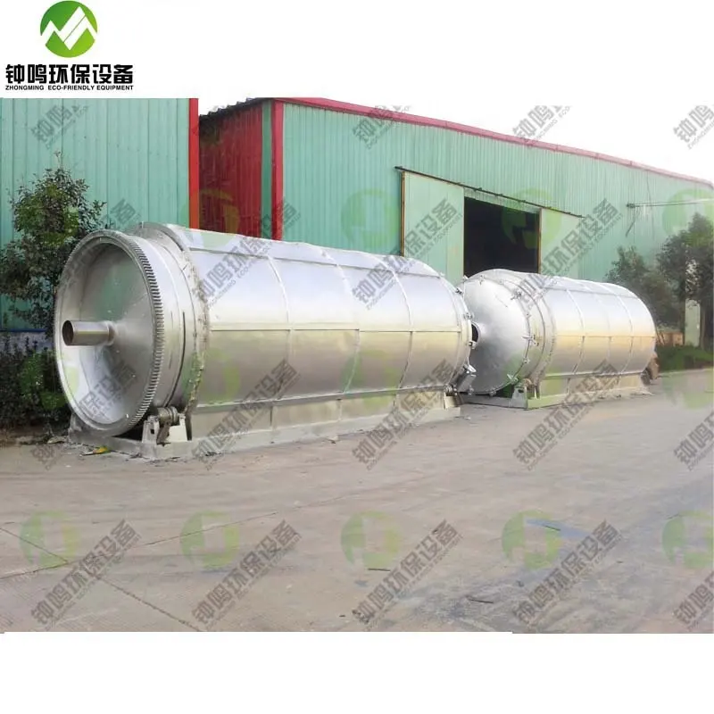 Converting Solid Waste to Be Fuel Oil Tyre Oil  Carbon Black Manufacturing Plant waste Tyre Recycling 5-8 Years Alloy Steel ZM