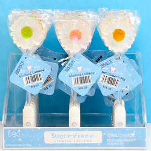Bonbons durs fruités lumineux de 20g en forme de cristal (<span class=keywords><strong>Sirène</strong></span>, <span class=keywords><strong>Crabe</strong></span>, Raisin, Arc-en-ciel, Papillon, Fleur de cerisier, <span class=keywords><strong>Petite</strong></span> marguerite) en sachet - Product Image 6