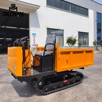 1,5-Tonnen-Raupenkipper Mini-Traktor-Lader mit Benzinmotor Einfach zu Positionieren