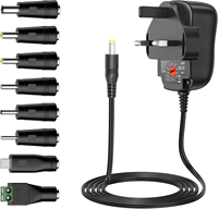 Adaptor Daya Universal 12W 3V 4.5V 5V 6V 7.5V 9V 12V Catu Daya AC DC untuk Peralatan Elektronik Rumah Tangga