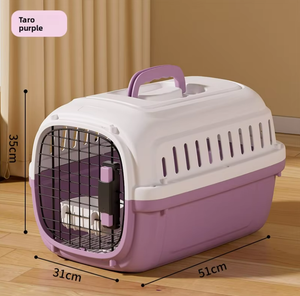 Reistas voor huisdieren, katten en honden, goedgekeurd voor luchtvaartmaatschappijen, grote harde plastic draagbare ruimtecapsulekooi, transporttas voor auto en vliegtuig - Product Image 5