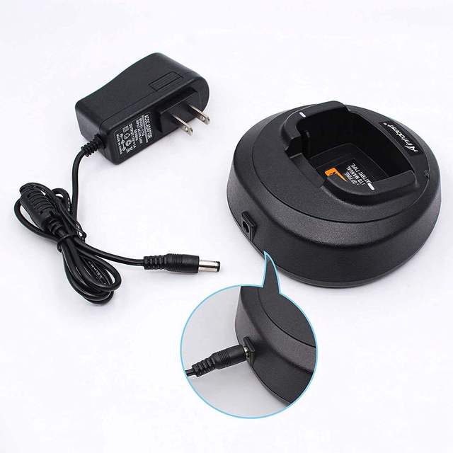 Motorola PMLN5228AR Desktop Charger Charging Base for Two Way Radio Battery Charger Station Durable Power Supply