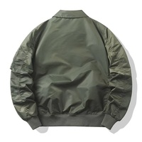 Veste bomber personnalisée YIMAI pour hommes, haute qualité, nouveau design, fermeture éclair, ample, poids lourd, couleur unie, logo personnalisé, vestes pour hommes