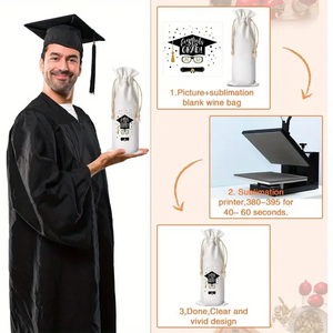 Bolsas de lona para vino Fabricantes personalizados Botella de vino Bolso con cordón Bolsas de vino de gran capacidad Se pueden imprimir Logo Carta - Product Image 4