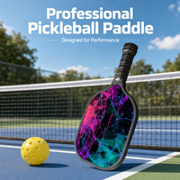 Set Raket Pickleball Poplar, Set Raket Kayu Dewasa dan Anak, Pickleball Luar Ruangan, 735g, Tersedia, Penjualan Langsung Pabrik
