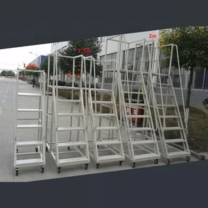 Kho thép an toàn cán di động nền tảng thang với tay vịn - Product Image 5