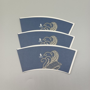 Ventilateurs en papier personnalisés de haute qualité pour gobelets en papier jetables - Product Image 3
