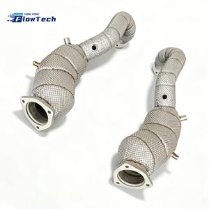 Tubo de Escape de Acero Inoxidable 304 de Alta Calidad para Porsche 718 GT4 RS 4.0L, Mejora de Escape para Carreras con Protector Térmico, Euro 5, 200 Celdas - Product Image 6