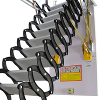 Accès pratique Escalier télescopique de grenier électrique intérieur Échelle de loft pliante automatique Accès escalier pliable en acier