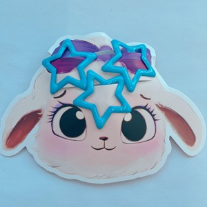 Pasador de Pelo Infantil con Forma de Estrella de Cinco Puntas, <span class=keywords><strong>Color</strong></span> Caramelo, 3 cm, para Fijar el Cabello Roto o las Flequillos - Product Image 1