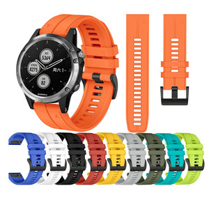 Bracelet de montre en silicone de 20 mm pour <span class=keywords><strong>Garmin</strong></span> Forerunner 235/965/Instinct/Fenix 5/6/7/8 Accessoires pour montres intelligentes - Product Image 1