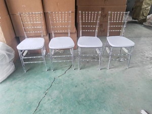 เก้าอี้ใสสำหรับงานแต่งงานทิฟฟานี่ทำจากอะคริลิคถอดได้สไตล์ลาเกอร์ - Product Image 3
