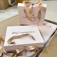 Boîte cadeau pliable de haute qualité avec logo personnalisé, aimantée, luxueuse, en papier, pour rangement
