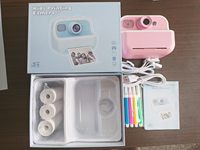 M8 Kinderprintcamera - Direct printen met dubbele camera's en 2,4-inch high-definition video voor cartoon speelgoed