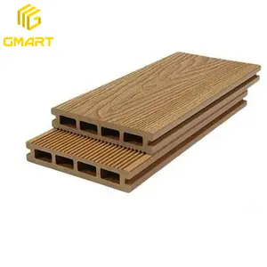 Gmart 2021 Plank Cầu Thang Mũi Vườn Kết Cấu Mật Độ Cao 6.5Mm 2Mm Kết Cấu Xốp 40X40 Pvc Chải Decking Gạch