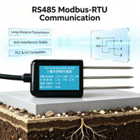 Sonde de nutrition du sol industrielle Modbus RS485 7-en-1 NPK pH EC Humidité Température pour la surveillance de l'irrigation agricole IoT