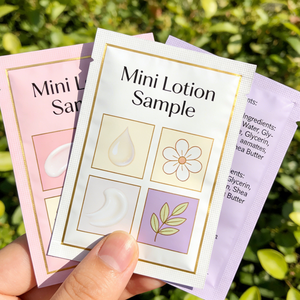 Sacs en aluminium personnalisés écologiques pour cosmétiques et maquillage, sacs à trois soudures latérales avec lignes de déchirement pour crème <span class=keywords><strong>visage</strong></span>, format voyage - Product Image 3