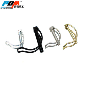 Mạ kẽm Snap mùa xuân linch Pin Pari điện kẹp với chuỗi và vòng chìa khóa - Product Image 3