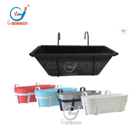 Pot de fleurs mural en métal de 0,5 gallon pour jardin d'arrière-cour