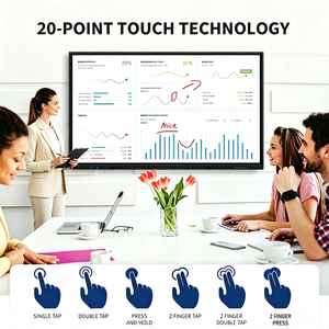 Pizarra Interactiva Inteligente 4K UHD de 65 Pulgadas para Aula, Sistema Dual Android 13 y <span class=keywords><strong>Windows</strong></span> <span class=keywords><strong>10</strong></span>, Pantalla Táctil Digital - Product Image 3