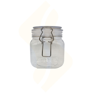 Envases Cosméticos de PET Sellados Vacíos, Frascos de Plástico con Tapa Abatible para Almacenamiento de Alimentos como Miel, 100ml 150ml 200ml 350ml 500ml - Product Image 1