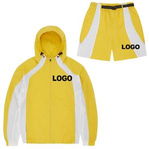 Vêtements de sport pour hommes sur mesure, veste à fermeture éclair intégrale, coupe-vent, imperméable, en nylon, fabricant de vêtements de sport - Product Image 5